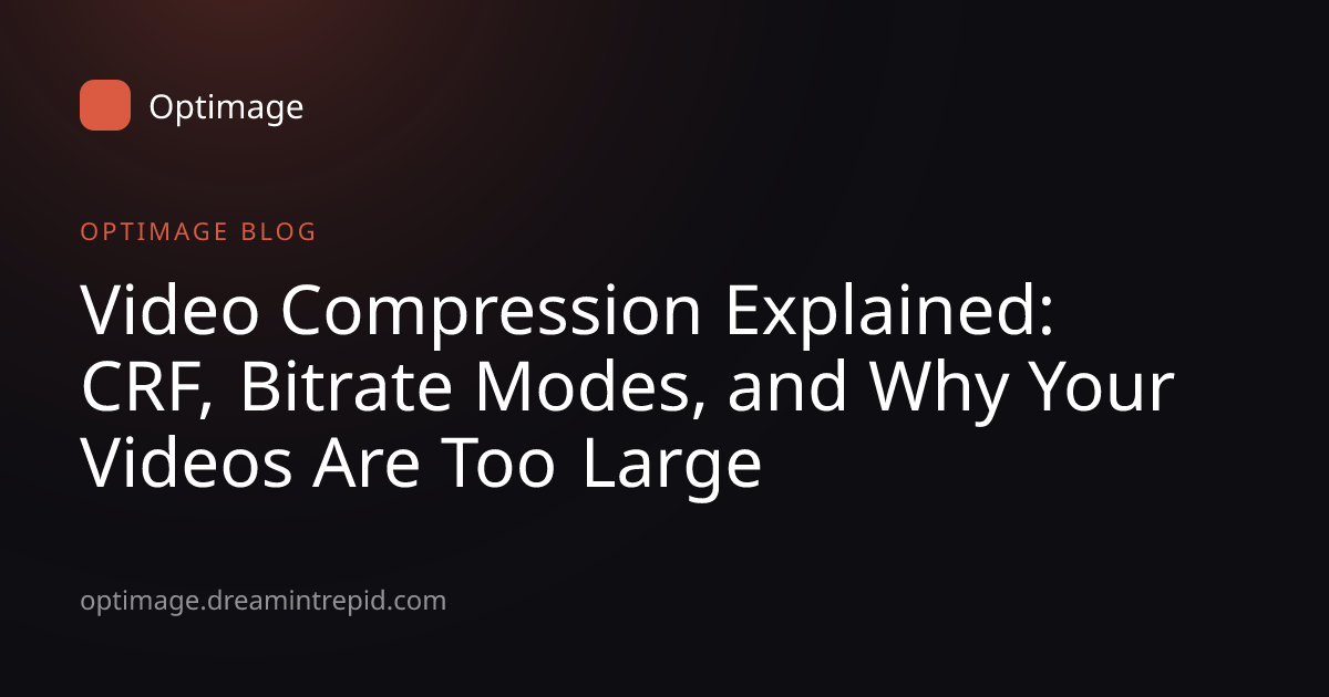 Video Compression Explained: CRF, Bitrate Modes, and Why Your Videos ...